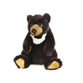 Simulative big black bear plush toy for children