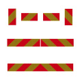 Tablero de rotulación ECE RR 70.01, serie de impresión roja R +