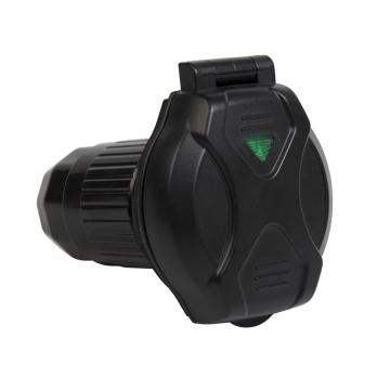 30 amp RV Power Inlet Twist Lock Connector - Hitam 125V L5-30p dengan penunjuk cahaya ETL disenaraikan