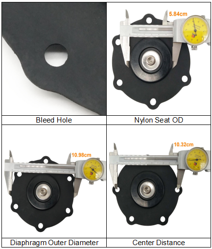 JICI/JICR 40 JISI/JISR 40 JIFI/JIFR 40 Valve Diaphragm