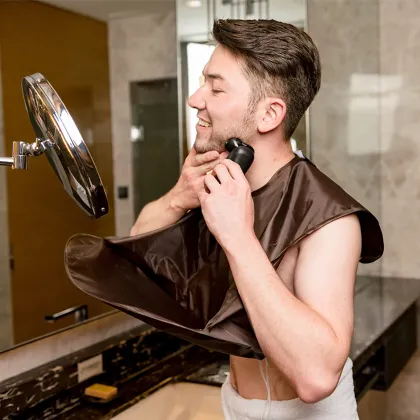 Portable Foldable Beard Shaving Apron: Clean Hair, Face & Men's Beard Trimming Set