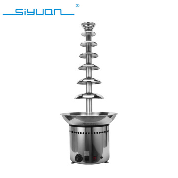 Fully Automatic 7-Layer Chocolate Waterfall Fountain Machine for Weddings (Stainless Steel)