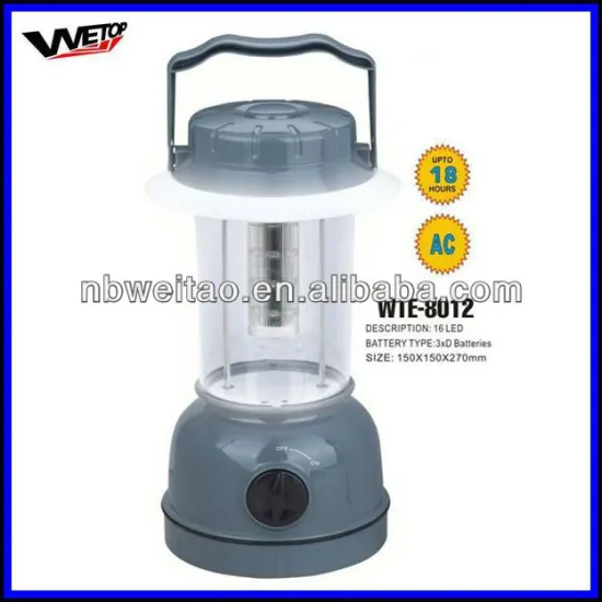 16pcs LED battery operated LED camping lantern