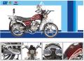 HS150-6B Nieuw ontwerp 150cc gasmotorfiets