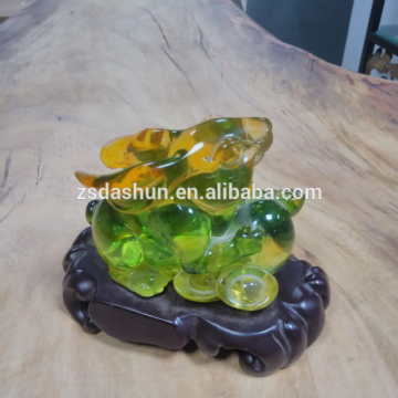 Fengshui Arts & Crafts Jade resin ornaments, rabbit statue , rabbit jade figurines