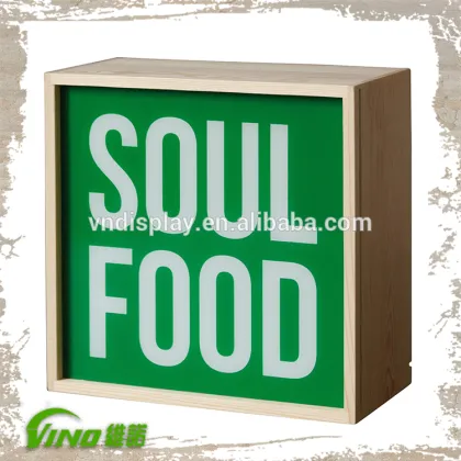 Picture Frame LED Light Box , Wood Frame Light Box , cable Wooden Light Box , advertising display light box