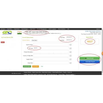 India JNPT Import custom data of Chemcial products