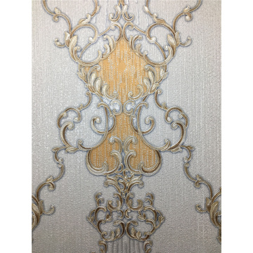 European Wallcovering waterproof damask 3D emboss wallpaper