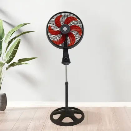 Electric Pedestal Fan - Powerful Household Standing Plastic Air Cooling Fan