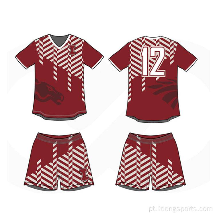 Camas de futebol personalizadas Jersey de futebol uniforme