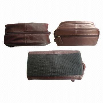 Toiletry Bags, Made of Leather
