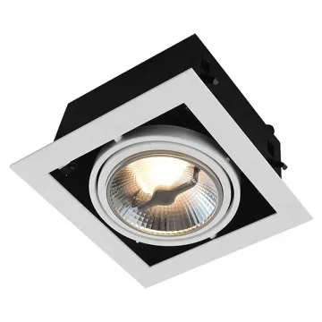 15W AR111 LED Recessed Dim to Warm Ceiling Light - Single Square Down Light