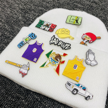 Custom Logo Metal Cap Lapel Pins for Fitted Hats