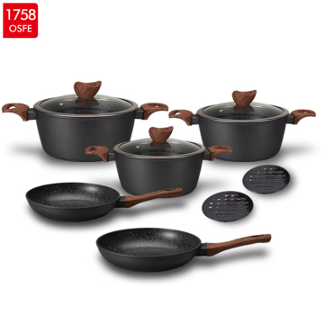 German Quality Hot Sell 10pcs Cookware Set