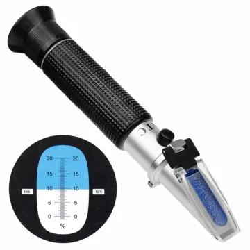 Milk Factory Refractometer: Easy Milk Testing Equipment in Pure Aluminium Style