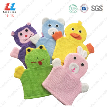 Animal Microfiber absorbent bath gloves