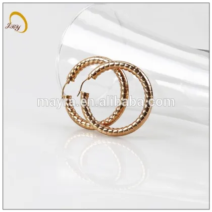 fashion rose gold plating stainless steel jewelry earing indian jewellery
