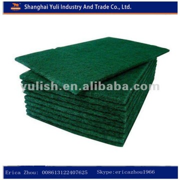 cleaning scouring pad/green abrasive pad/industrial scouring pad