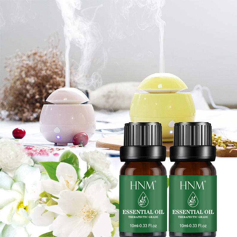 HNM Bergamot 10ML Pure Plant Essential Oils Aromatherapy Diffuser Lemon Rose Mint Tea tree Orange Lemongrass Oil Purifying air