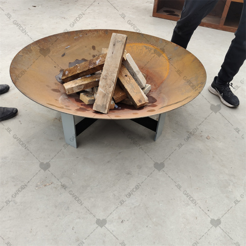 Outdoor corten steel Garden Round Bowl Fire Pit