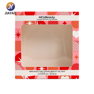 Cajas de productos cosméticos reciclados.