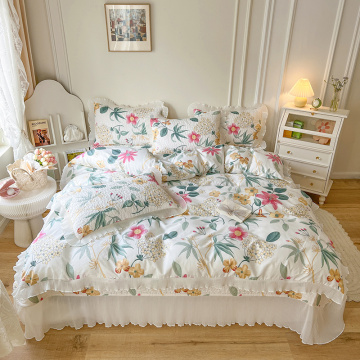 Custom Cotton printing Duvet Cover bedcover bedspread Set