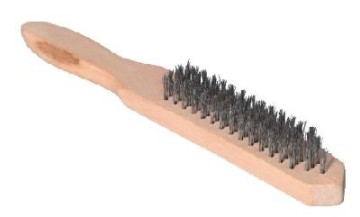 Wire brush with 6-rows of wire