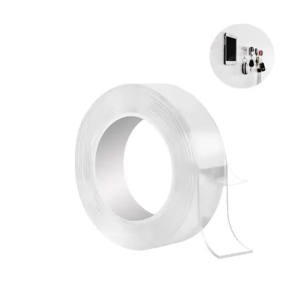 Transparent Sticky Nano Removable Reusable Washable Tape
