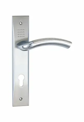 Modern decent aluminum handle on plate
