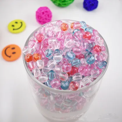Acrylic bicone round lucid Beads 8mm