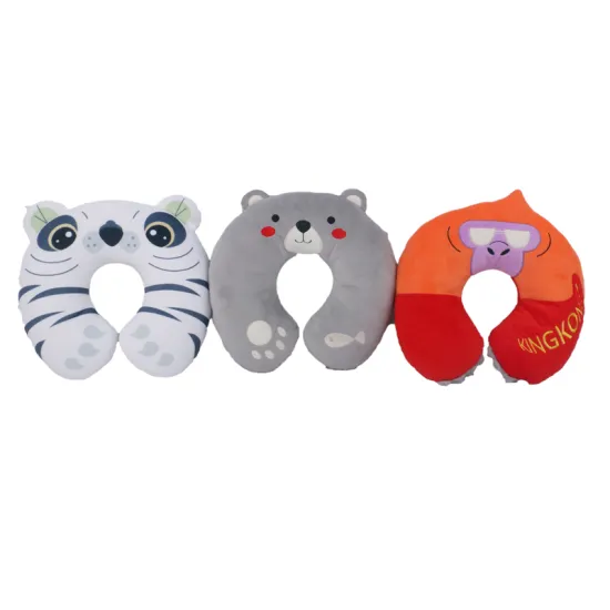 Travel Soft Neck Support Pillow - Animal Shaped Stuffed Neck Pillow for Airplane and Car