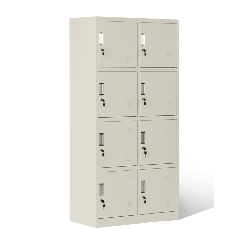 8 Door Standard Metal Locker 12" Wide