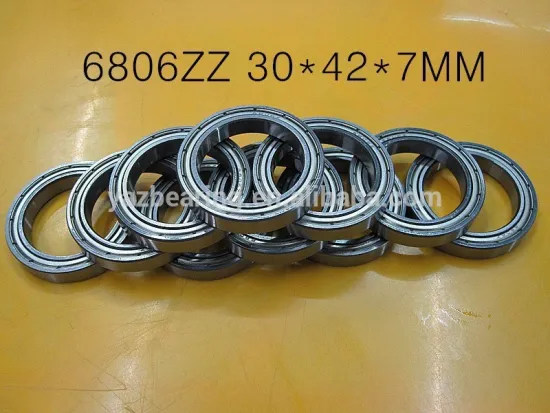 6806 Z ZZ thin wall deep groove ball bearing