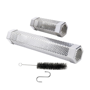 Portable Stainless Steel Wood Pellet Tube Smoker for Electric, Gas, Charcoal Grills & Smokers