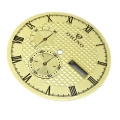 Waffle Guilloche Reloj Dial en 2 subdiales