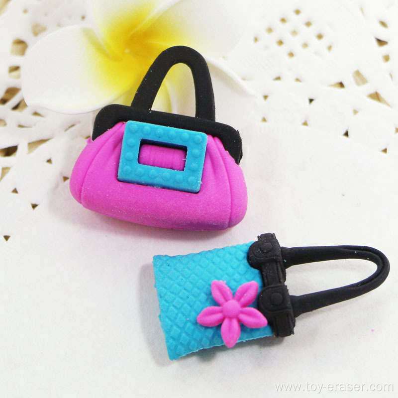 2014 new design fashion handbag eraser for promotional gift