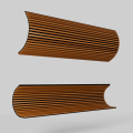 painéis de madeira de revestimento de parede painel de parede acústica curva