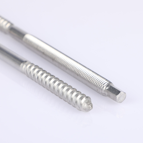 Kaba iplik paslanmaz çelik çift iplik cıvataları