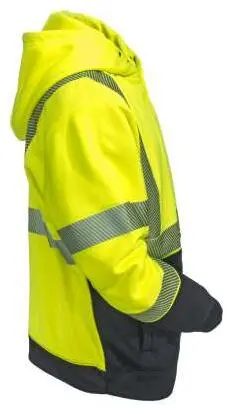 Hi-Viz Yellow Tech Double Thick Pullover Sweatshirt