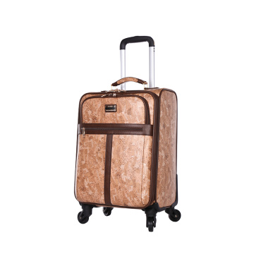 Custom PU carry-on waterproof trolley luggage
