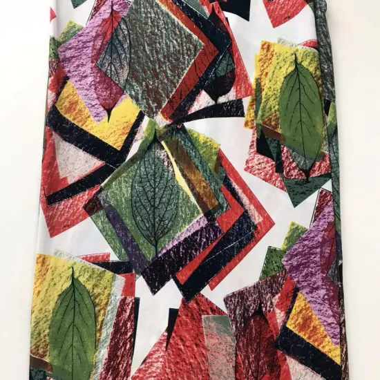 New Fashion Custom Dress Rayon Semi-Digital Print Fabric