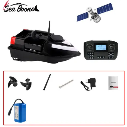 NEW HOT 2024 Fishing RC Bait Boat 5200mAh 3 Hoppers Saltwater GPS Carp Bait Boat