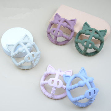 Pig Shape Silicone Teether Rings