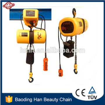 COYO single phase 220v 500kg electric chain hoist