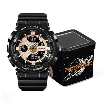 OEM Custom Logo Analog Sports Watch with Water Resistance and Luminous Features for Men