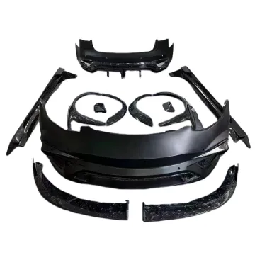 IM style forged carbon fiber engine hood for Tesla Model 3 modification front and rear bumpers wheel arches spoiler body kit