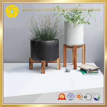 home garden cylinder iron flower planter box steel flower pots for decorations