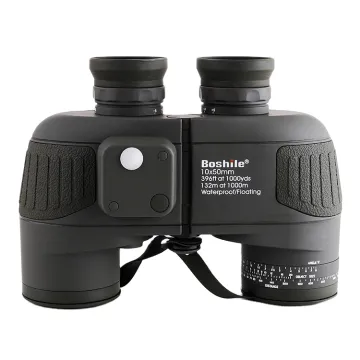 Hunting HD Zoom Compass Telescope 10x50 Rangefinder Binoculars