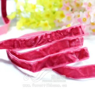 Hot sale custom nylon velvet ribbon