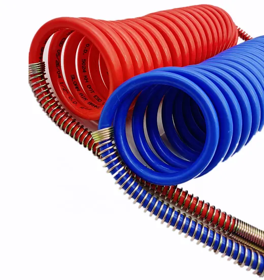 Shaoxing Fangjie 15 ft. Coiled Nylon Air Brake Hose Red and Blue Set 1/4"/WebAPI